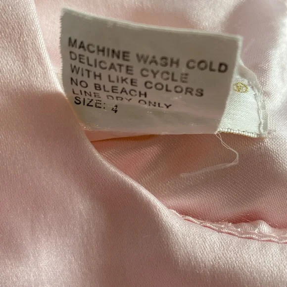 Cinderella Girls Pink Dress Dressy Formal Wedding Flower Girl Easter Zip Size 4 - Picture 8 of 11